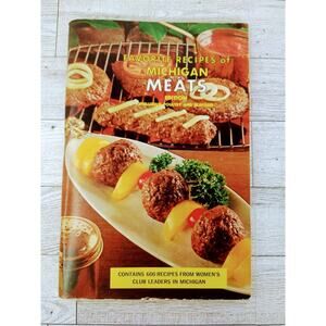 Favorite Recipes of Michigan‎ Meats Cookbook Vtg 1965 Women's Club Michigan